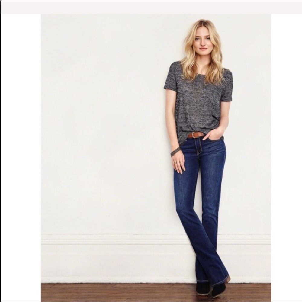 Abercrombie skinny bootcut jeans 27 L long